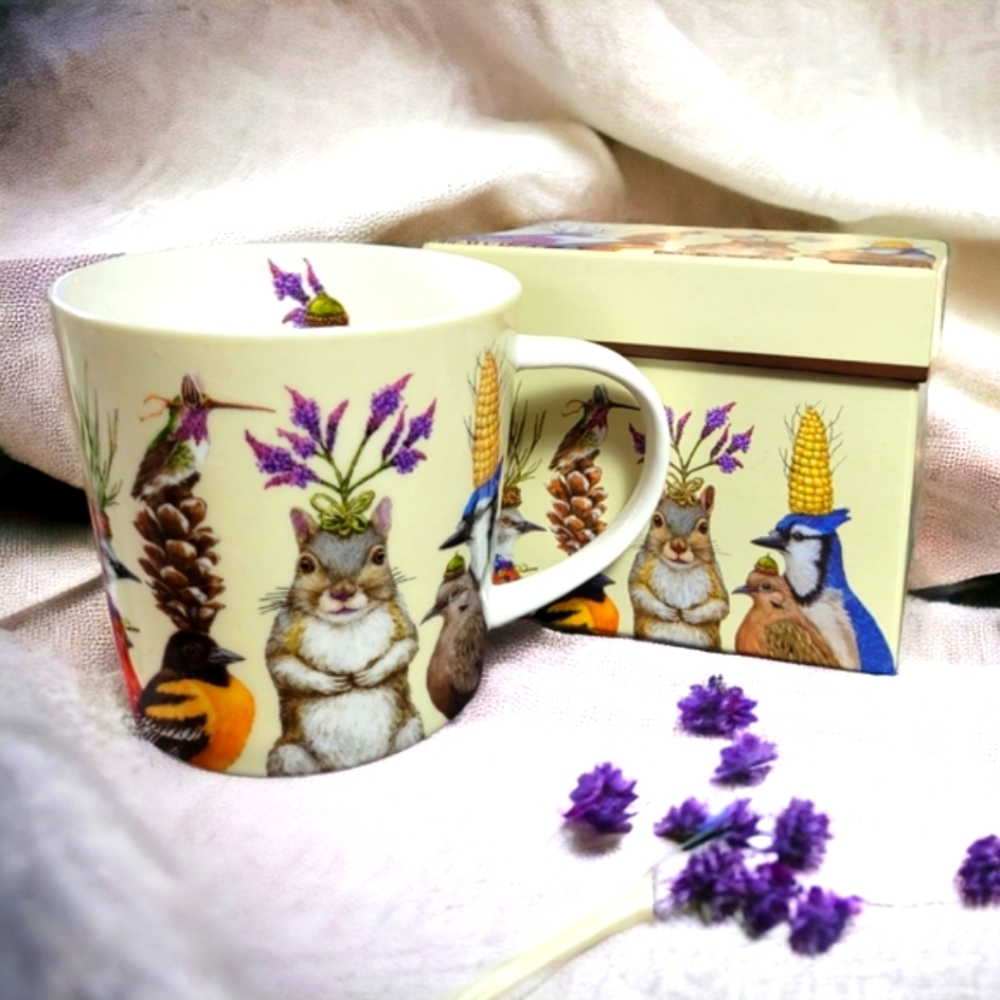 New PPDesign Gift Boxed Porcelain Mug, 13.5 oz, by Vicki Sawyer - Party Snacks.